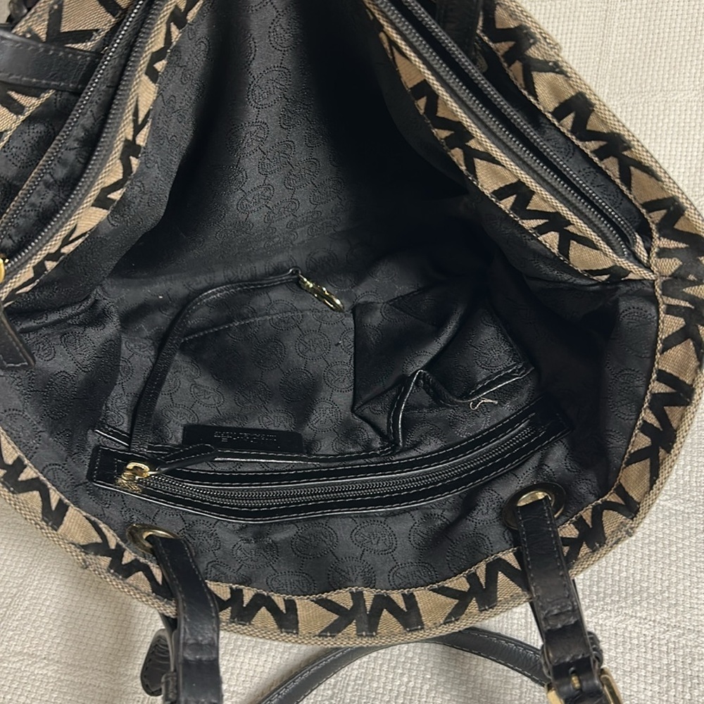 Michael by Michael Kors Jet Set Monogrammed Tote With Adjustable Leather Straps - Picture 8 of 12